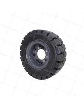Ruota PER CARRELLI ELEVATORI IN GOMMA PIENA DIAMETRO 450MM - S2800C 450X150 18X7-8 • Caujolle