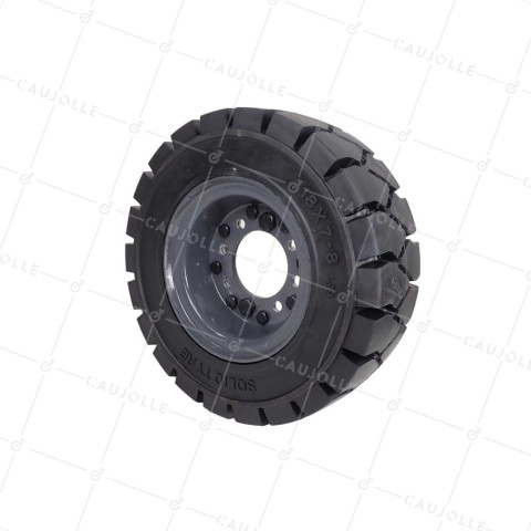 Ruota PER CARRELLI ELEVATORI IN GOMMA PIENA DIAMETRO 450MM - S2800C 450X150 18X7-8 • Caujolle