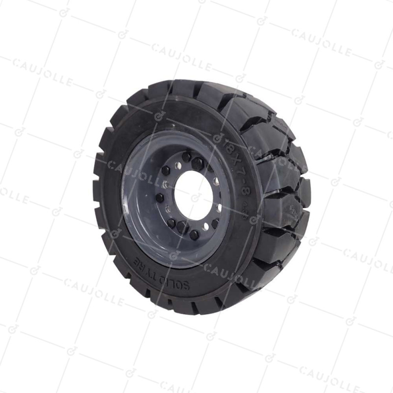 Ruota PER CARRELLI ELEVATORI IN GOMMA PIENA DIAMETRO 450MM - S2800C 450X150 18X7-8
