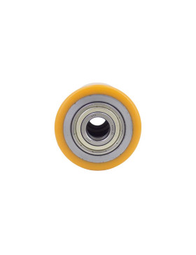 Ruota DI TRANSPALETTE DIAMETRO 75 MM LARGHEZZA 95 MM CARICO 720 KG ASSE 20 MM - GTP 75/95 LM95 RB20 PU ARANCIONE