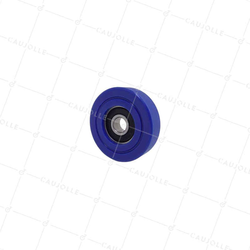 Ruota A PROFILO PIATTO DIAMETRO 40 MM CARICO Cuscinetto A SFERE 8 MM - Ruota PU 40/11 RB8 SOVRIMPIANTATO
