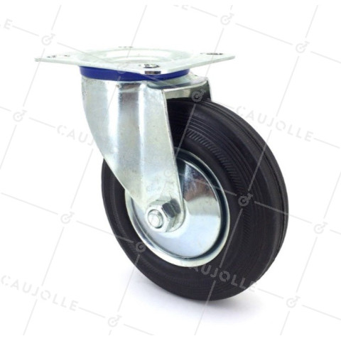 Ruota PIVOTANTE DI MANUTENZIONE CLASSICA DIAMETRO 125 MM CARICO 100 KG - S2C 125L • Caujolle