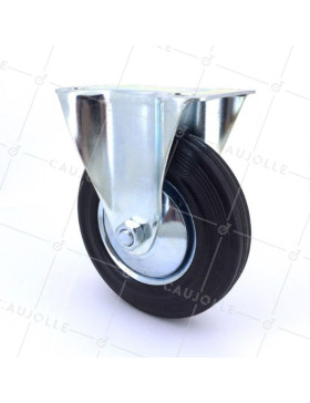 Ruota FISSA DI MANUTENZIONE CLASSICA DIAMETRO 125 MM CARICO 100 KG - S7C 125L • Caujolle