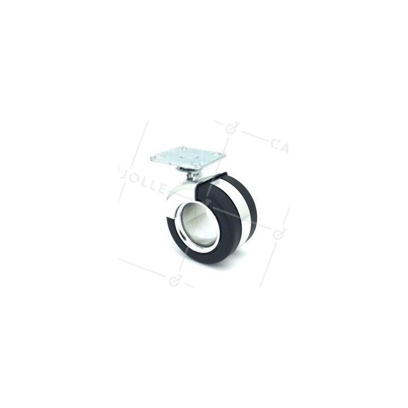 Ruota PER PICCOLO MOBILIO DESIGN A Piastra DIAMETRO 65 MM CARICO 50 KG - BURO 65P