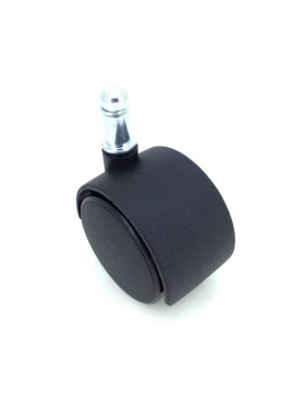 Ruota DI SEDIA A CLIP DIAMETRO 50 MM CON ASTA LISCIA DI 10 MM CARICO 50 KG - S49TL 50/10