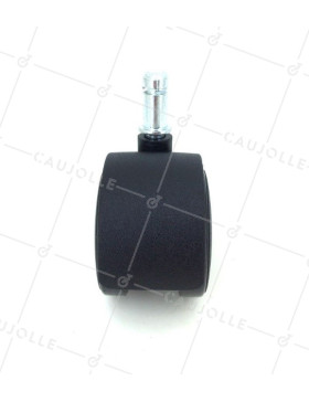 Ruota DI SEDIA A CLIP DIAMETRO 50 MM CON ASTA LISCIA DI 10 MM CARICO 50 KG - S49TL 50/10
