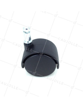 Ruota DI SEDIA A CLIP DIAMETRO 50 MM CARICO 50 KG CON Asta liscia DI 11 MM - S49TL 50/11