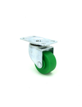 Ruota D'ARREDO IN POLIPROPILENE VERDE DIAMETRO 30 MM CARICO 15 KG - S120 VERDE