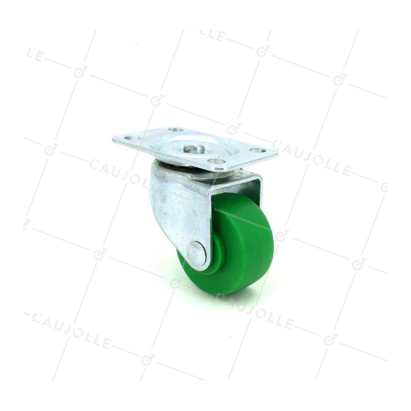 Ruota D'ARREDO IN POLIPROPILENE VERDE DIAMETRO 30 MM CARICO 15 KG - S120 VERDE