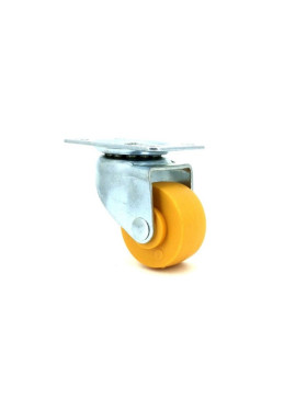 Ruota D'ARREDO IN POLIPROPILENE GIALLO DIAMETRO 30 MM CARICO 15 KG - S120 ARANCIONE