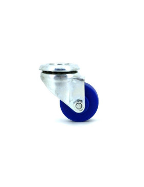 Ruota D'ARREDO IN POLIPROPIENE BLU DIAMETRO 30 MM CARICO 15 KG CON FISSAGGIO DA 6 MM - S200 BLU
