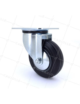 Ruota PIVOTANTE DI MANUTENZIONE CLASSICA DIAMETRO 100 MM CARICO 100 KG - S2C 100L • Caujolle