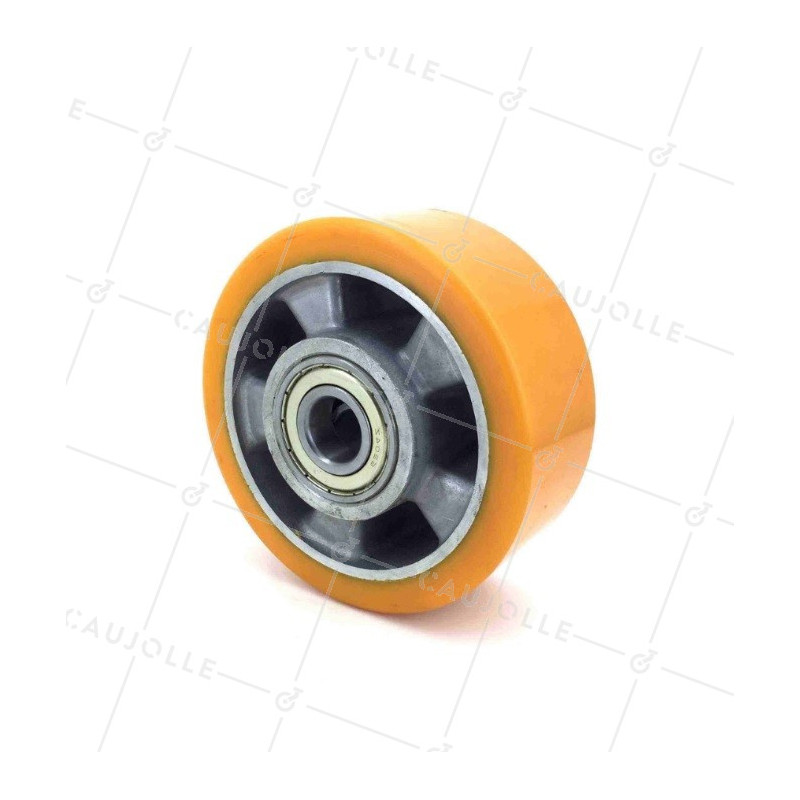 Ruota POLIURETANO INDUSTRIALE DIAMETRO 125 MM ASSE 20 MM S2013
