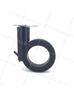 Ruota FUTURISTICA NERA A Piastra DIAMETRO 110 MM CARICO 45 KG - GRAVITY110PN