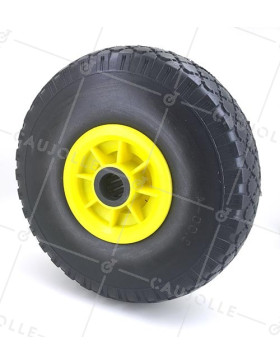 Ruota DI Carrello a mano INCREAVIBILE DIAMETRO 260 MM CARICO 100KG ASSE 25 MM RULLI - S4000PR25 • Caujolle