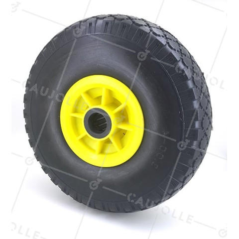Ruota DI Carrello a mano INCREAVIBILE DIAMETRO 260 MM CARICO 100KG ASSE 25 MM RULLI - S4000PR25 • Caujolle