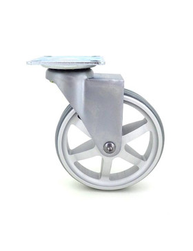 Ruota DESIGN IN ALLUMINIO GRIGIO DIAMETRO 100 MM CARICO 55 KG - ALUSTYL100P