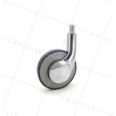 Ruota A RODAGGIO FILETTATO DESIGN DIAMETRO 80 MM CARICO 25 KG - S45TF • Caujolle