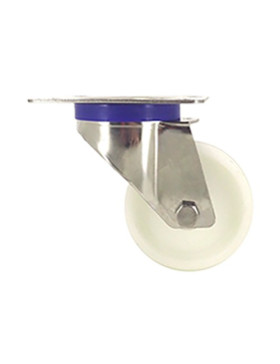 Ruota INOX IN NYLON PIVOTANTE DIAMETRO 80 MM CARICO 150 KG