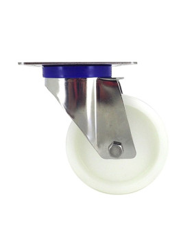 Ruota INOX IN NYLON PIVOTANTE DIAMETRO 100 MM CARICO 150 KG