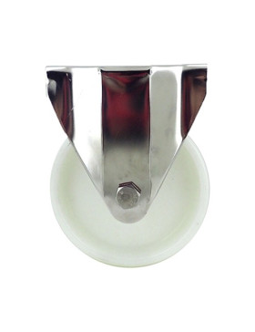 Ruota INOX IN NYLON FISSO DIAMETRO 125 MM CARICO 150 KG