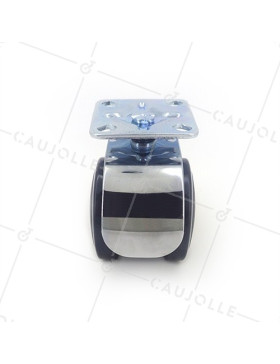 Ruota DI DESIGN PER SEDIE A Piastra DIAMETRO 50 MM CARICO 50 KG- S49CH 50P