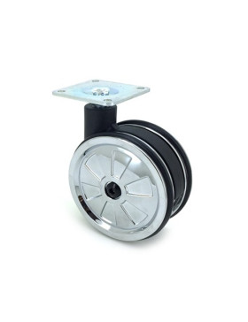 Ruota PLASTICA CROMATA DIAMETRO 75 MM CARICO 50 KG - CROM 75P