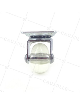 Ruota DESIGN TRASPARENTE FLESSIBILE DIAMETRO 35 MM CARICO 35 KG - CRYSTAL35P