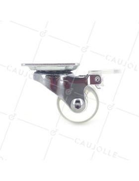 Ruota DESIGN A FRENTE TRASPARENTE SOFFICE A FRENTE DIAMETRO 35 MM CARICO 35 KG - CRYSTAL35PAF
