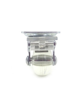 Ruota DESIGN A FRENTE TRASPARENTE SOFFICE A FRENTE DIAMETRO 35 MM CARICO 35 KG - CRYSTAL35PAF