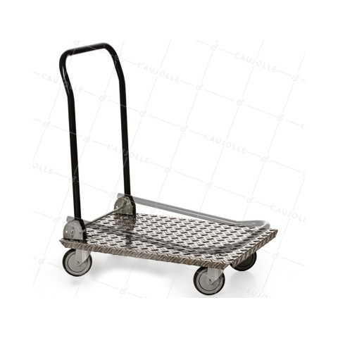 CARRELLO MANUALE PIEGHEVOLE PREMIUM IN ALLUMINIO CARICO 80 KG 730x455 MM • Caujolle