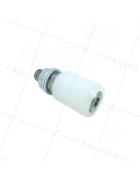 Rullo di guida GUIDA IN NYLON PER PORTA SCORREVOLE DIAMETRO 30 MM LUNGHEZZA 40 MM CON BULLONE DI 12MM - OL3040 • Caujolle