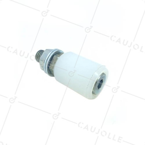 Rullo di guida GUIDA IN NYLON PER PORTA SCORREVOLE DIAMETRO 30 MM LUNGHEZZA 40 MM CON BULLONE DI 12MM - OL3040 • Caujolle