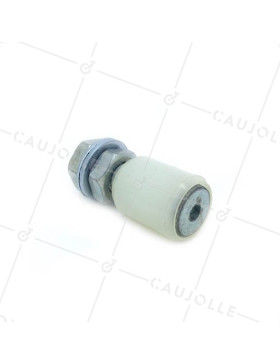Rullo di guida DI GUIDA PER PORTA SCORREVOLE DIAMETRO 25 MM LUNGHEZZA 30 MM CON BULLONE 10 MM • Caujolle