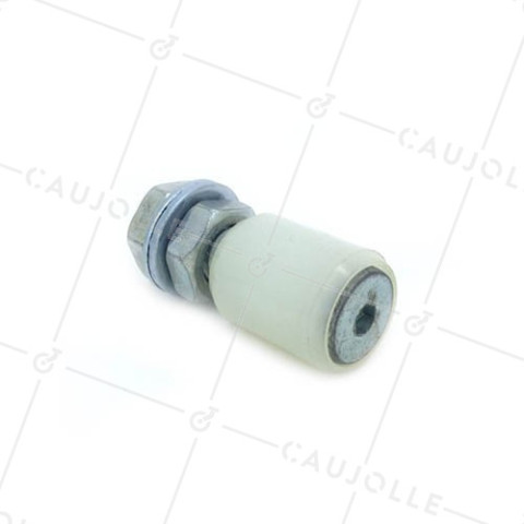 Rullo di guida DI GUIDA PER PORTA SCORREVOLE DIAMETRO 25 MM LUNGHEZZA 30 MM CON BULLONE 10 MM • Caujolle