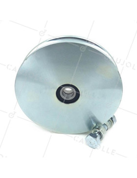 Ruota DI PORTA SCORREVOLE RINFORZATA CON Gola TONDA STRETTA DI 20 MM DIAMETRO 160 MM