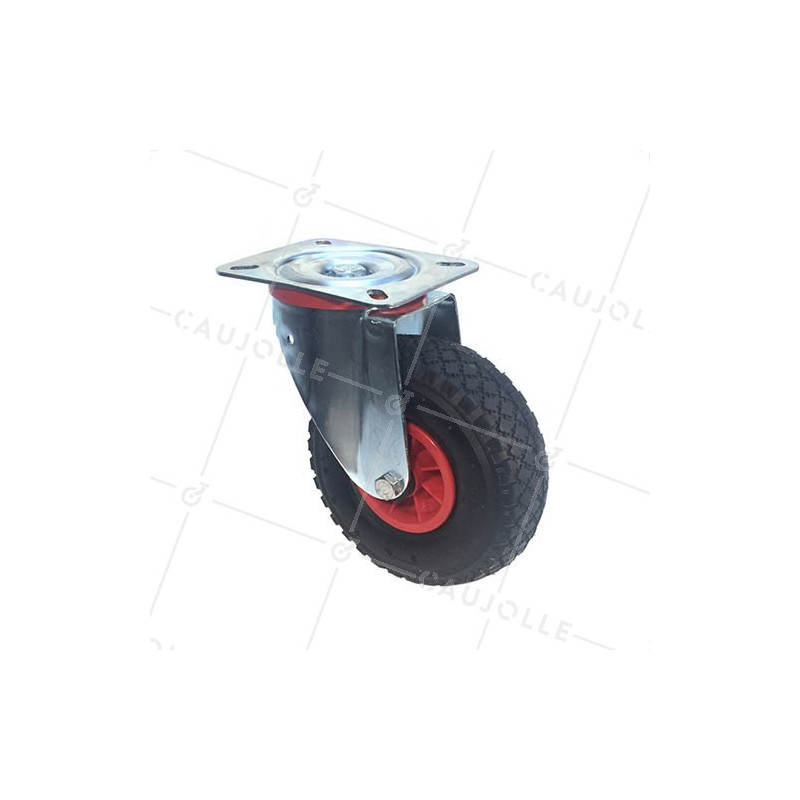 Ruota PNEUMATICA GIREVOLE DIAMETRO 260 MM CARICO 80 KG - S20-1 260