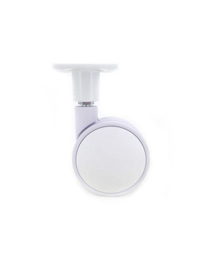 Ruota PLASTICA BIANCA DIAMETRO 75 MM CARICO 60 KG - MACARONE BIANCO