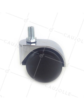 Ruota DI DESIGN PER SEDIE DA VITE DIAMETRO 50 MM CON ASTA FILETTATA 10 MM CARICO 50 KG - S49CH 50T