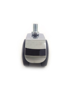 Ruota DI DESIGN PER SEDIE DA VITE DIAMETRO 50 MM CON ASTA FILETTATA 10 MM CARICO 50 KG - S49CH 50T