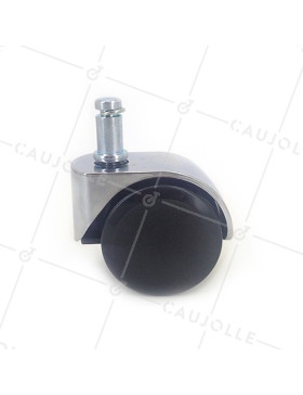 Ruota DI DESIGN PER SEDIE A CLIP DIAMETRO 50 MM CON Asta liscia DA 11 MM CARICO 50 KG - S49CH 50TL