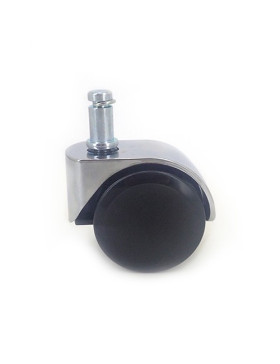 Ruota DI DESIGN PER SEDIE A CLIP DIAMETRO 50 MM CON Asta liscia DA 11 MM CARICO 50 KG - S49CH 50TL