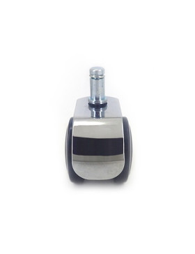 Ruota DI DESIGN PER SEDIE A CLIP DIAMETRO 50 MM CON Asta liscia DA 11 MM CARICO 50 KG - S49CH 50TL