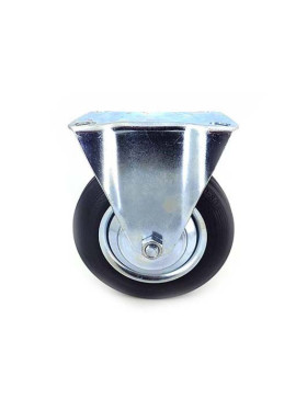 Roulette manutention caoutchouc noir S73C 160