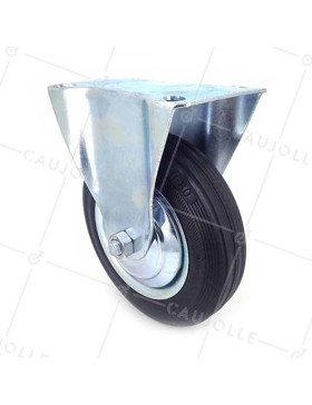 Ruota FISSA DI MANUTENZIONE CLASSICA DIAMETRO 200MM CARICO 180KG - S73C 200 • Caujolle