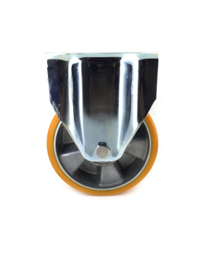 Ruota FISSA POLIURETANO RINFORZATO RAGGIO ALLUMINIO DIAMETRO 160 MM CARICO 600KG - S79AR 160