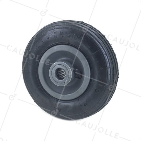 Ruota DI CARRELLO GONFIATA DIAMETRO 200 MM CARICO 50KG ASSE 20 MM - S3000R20LIGNE • Caujolle