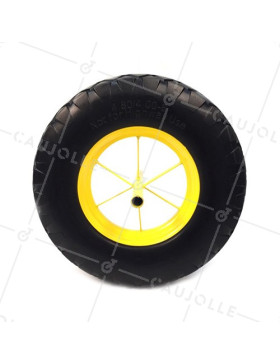 RUOTA DI CARRELLO INDESTRUTTIBILE DIAMETRO 400MM ASSE 20MM