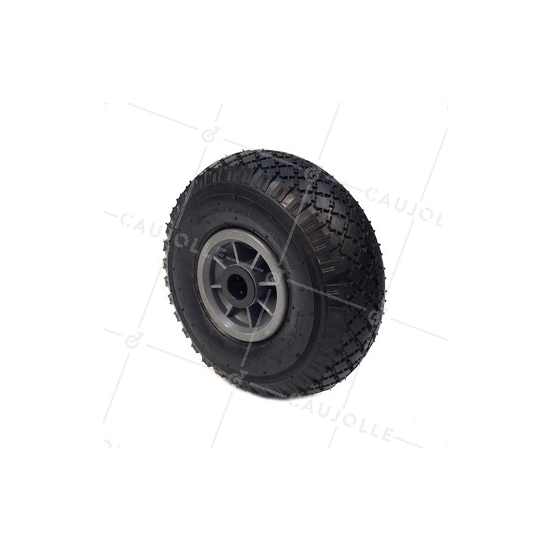 Ruota DI Carrello a mano GONFIATA DIAMETRO 260 MM ASSE 25 MM S2700P (PNEUMATICO 3.00-4)