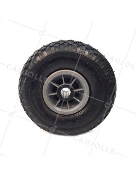 Ruota DI Carrello a mano GONFIATA DIAMETRO 260 MM ASSE 25 MM S2700P (PNEUMATICO 3.00-4)